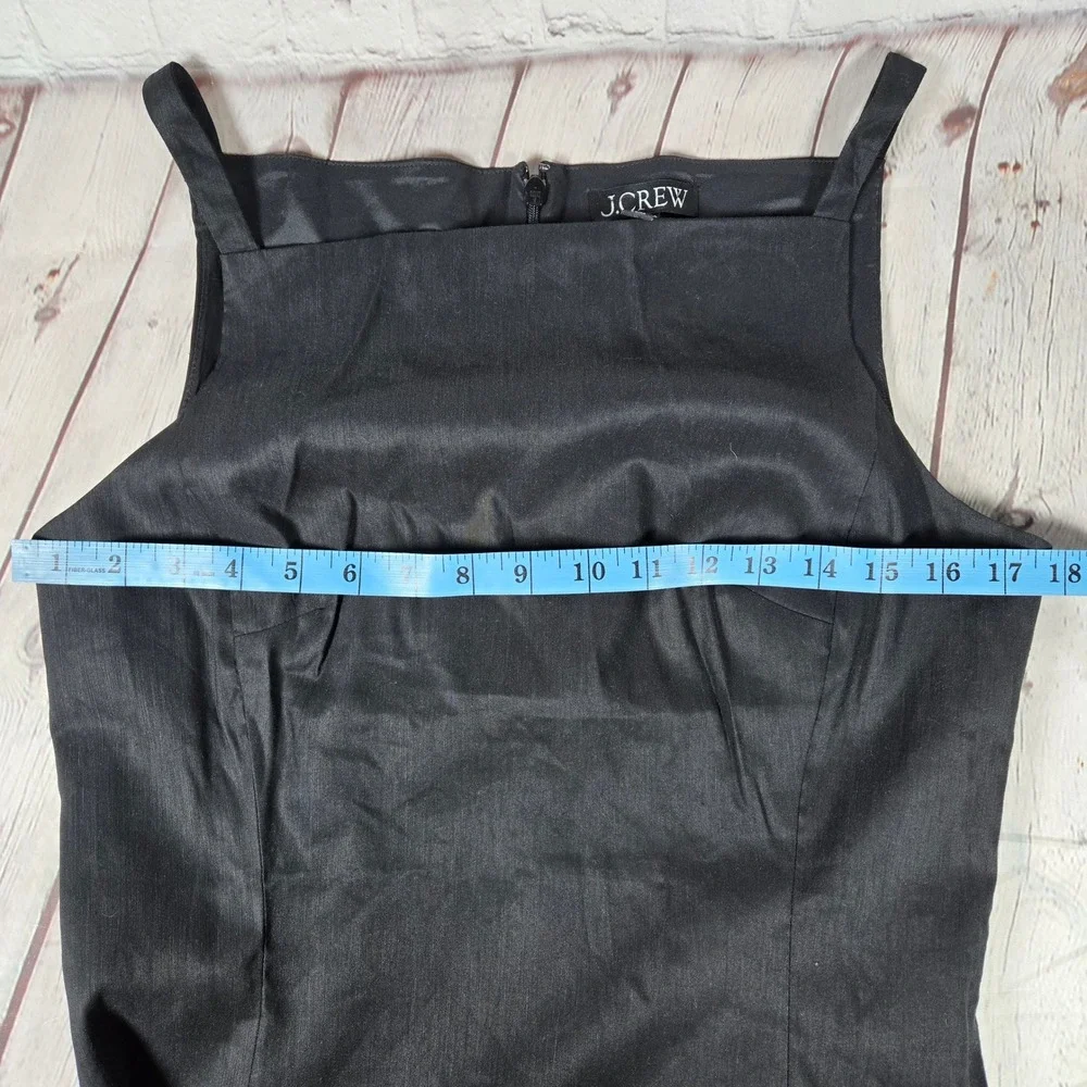 J. Crew Black Sleeveless Sheath Dress